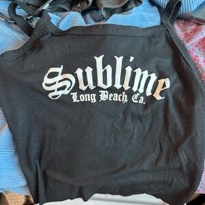Small Sublime Black Tank Top